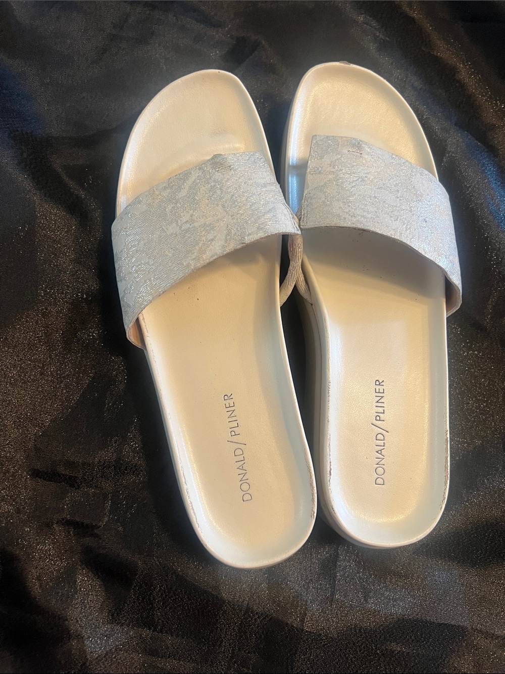 Donald J. Pliner silver Metallic Silver  FIfi  Sandals